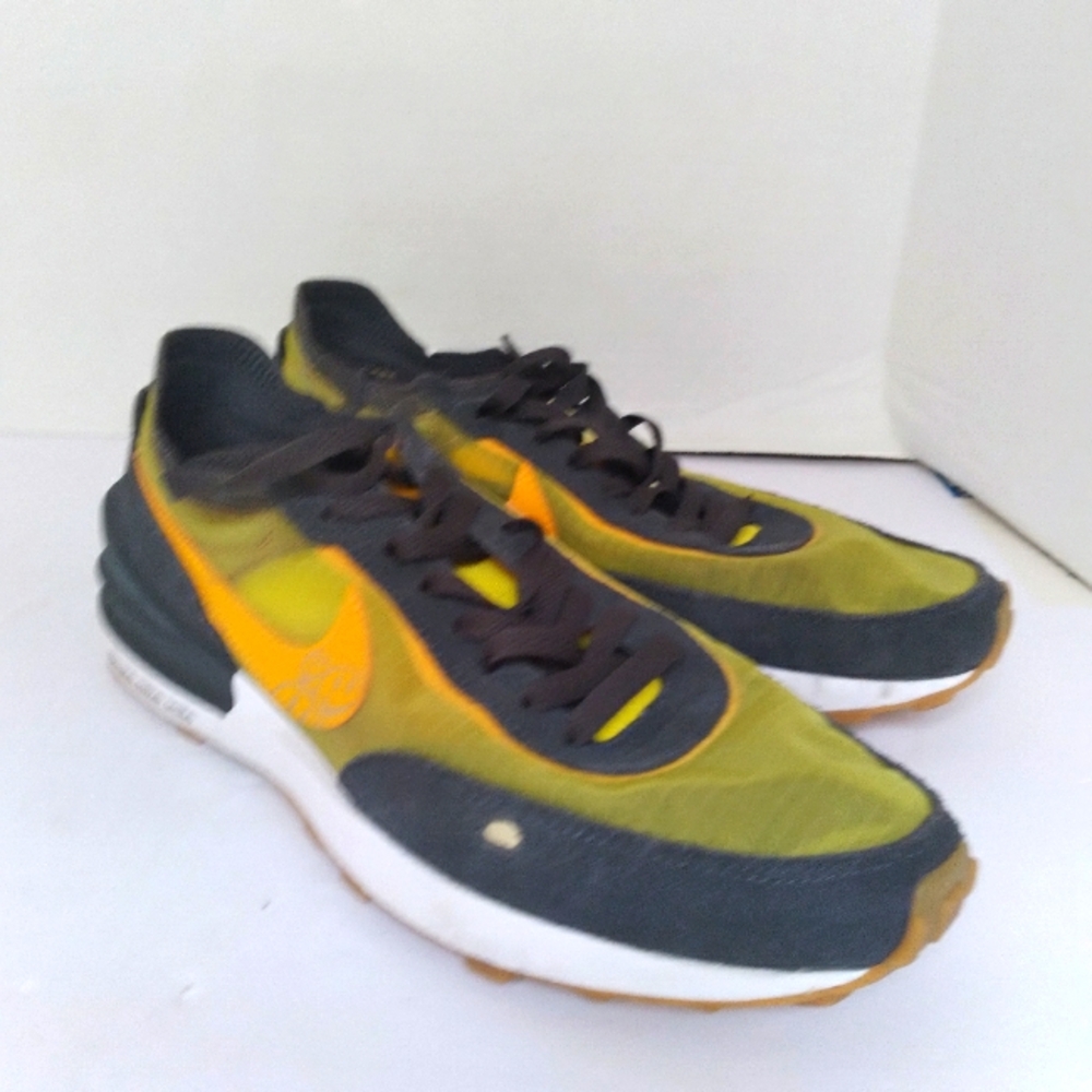 Nike Waffle One Olive Green Orange‎ Retro Running Sneakers Athletic Shoes
